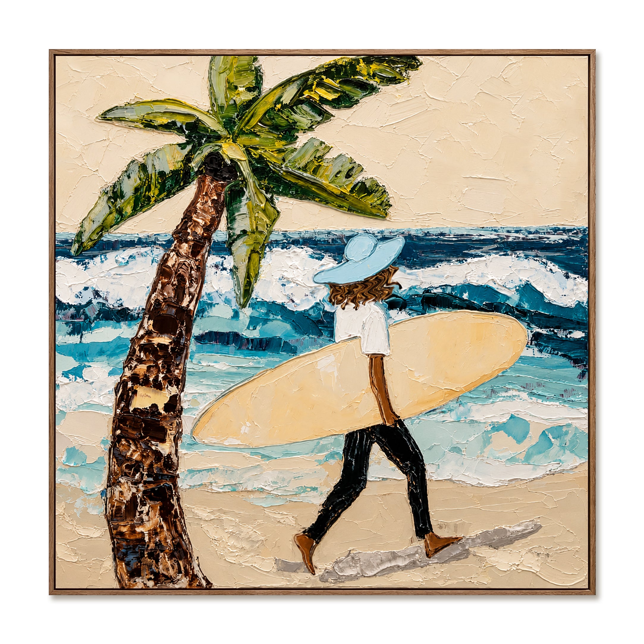 Island Wave Journey – Coastal Figurative Wall Art