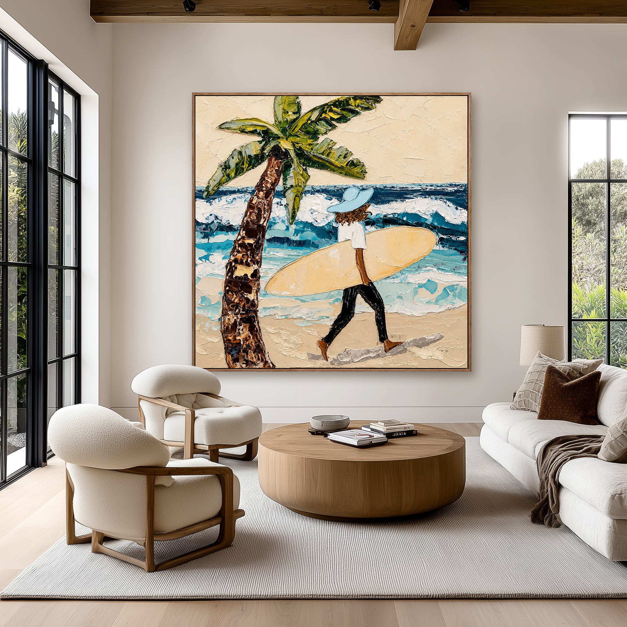 Island Wave Journey – Coastal Figurative Wall Art