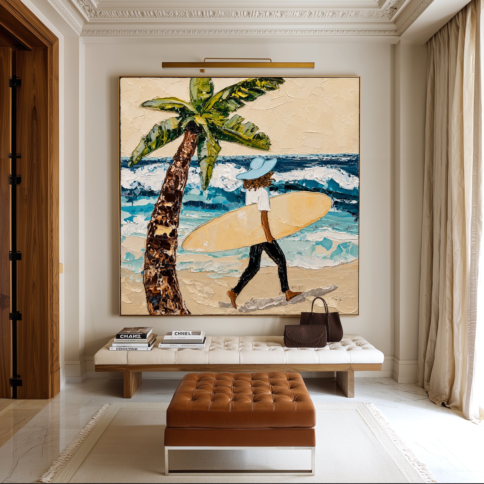 Island Wave Journey – Coastal Figurative Wall Art