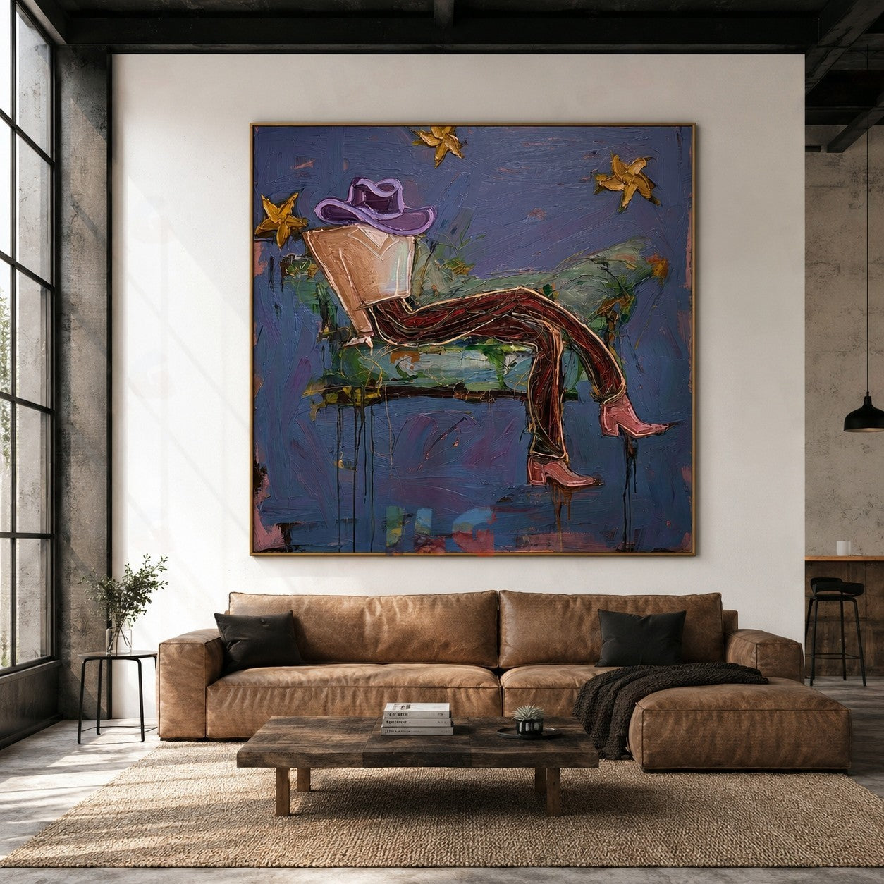 Midnight Star Wanderer – Contemporary Figurative Wall Art