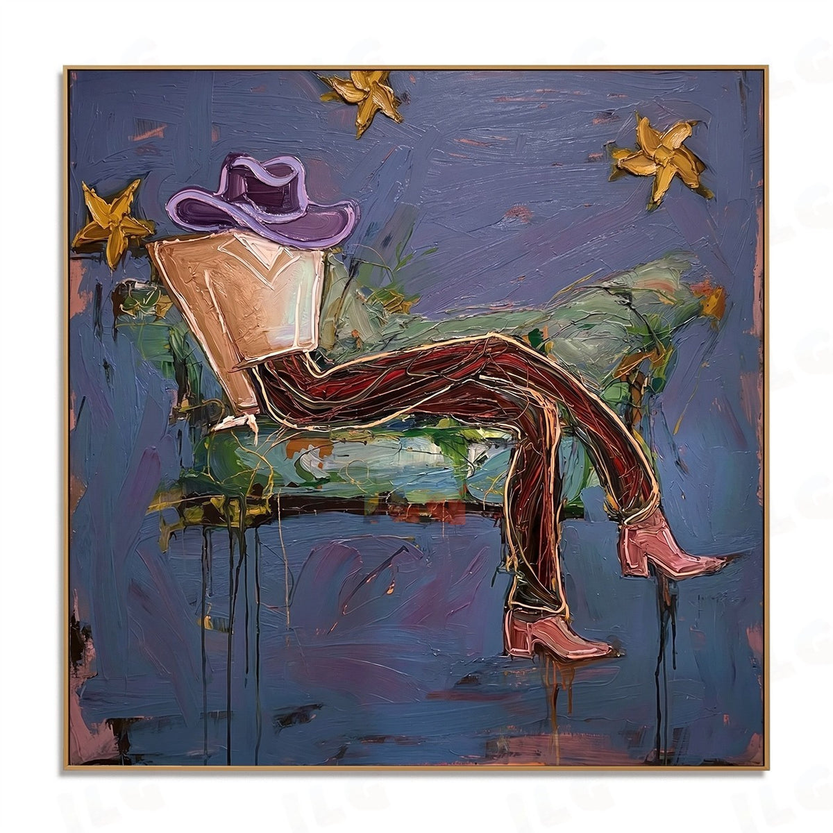 Midnight Star Wanderer – Contemporary Figurative Wall Art