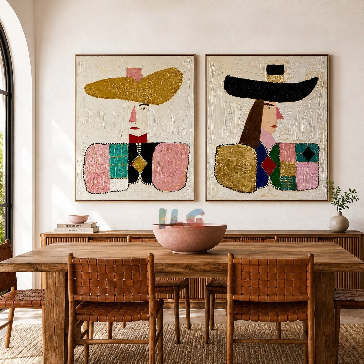 Modern Heritage – Abstract Portrait Wall Art Set