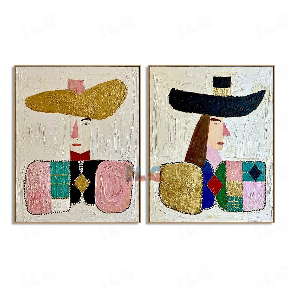 Modern Heritage – Abstract Portrait Wall Art Set