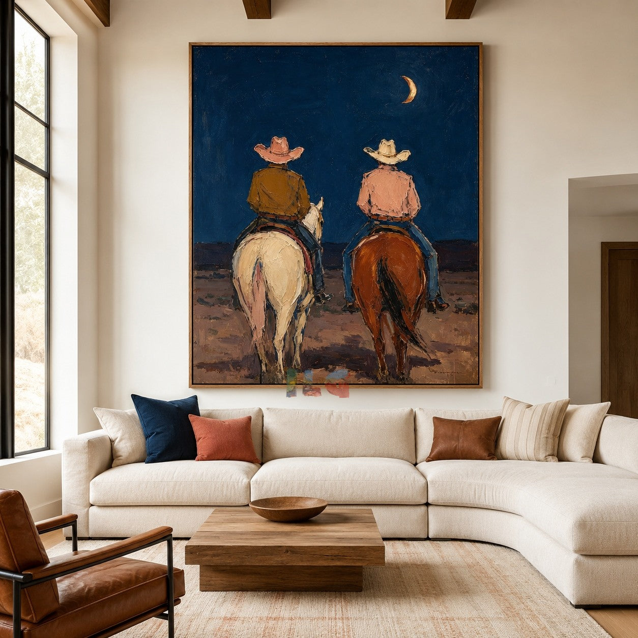 Moonlit Riders – Western Figurative Wall Art