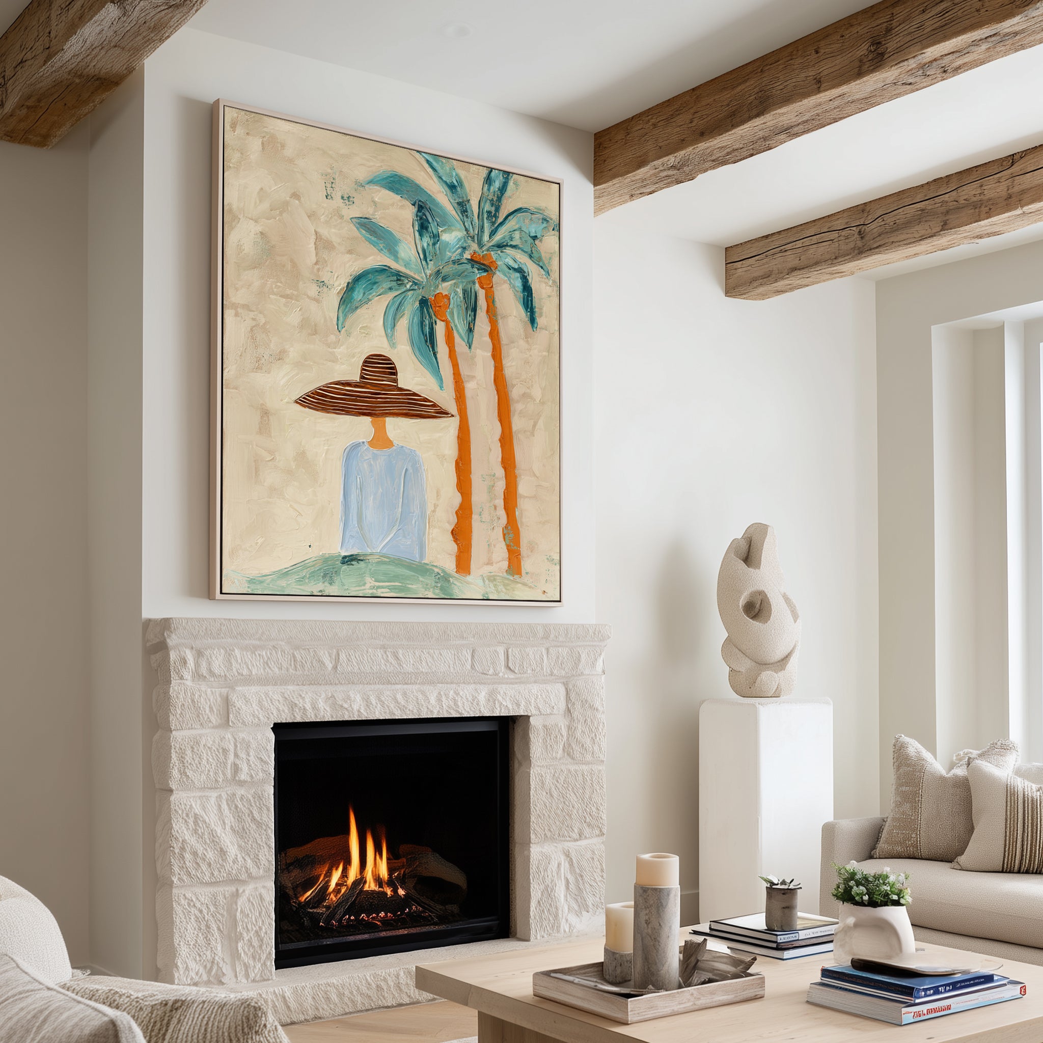 Palm Shade Moment – Coastal Wall Art