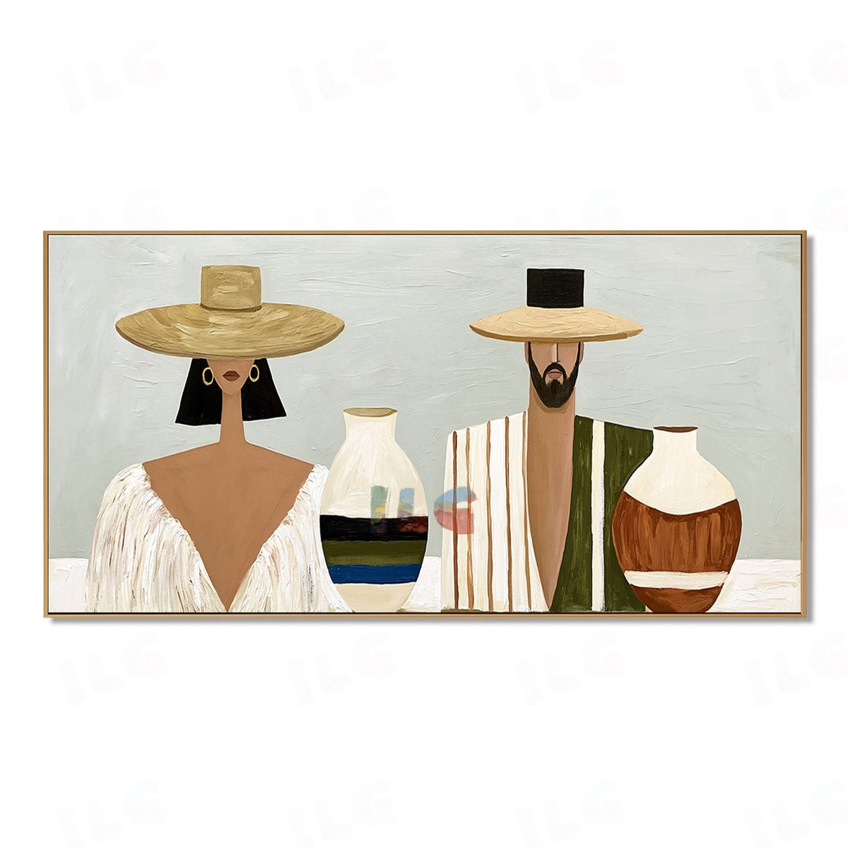 Quiet Ritual – Abstract Figurative Wall Art