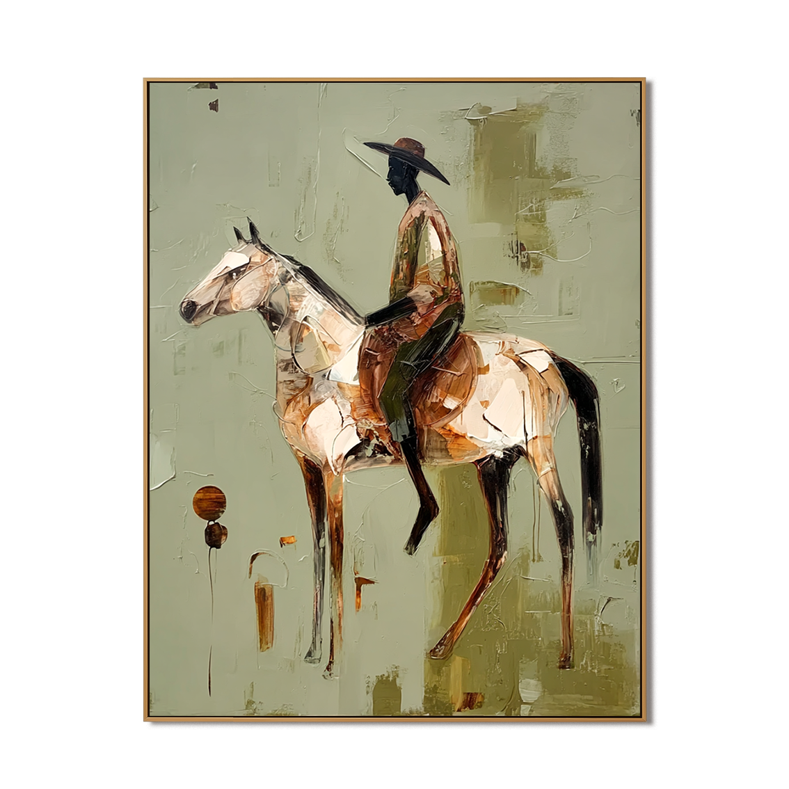 Silent Prairie Journey – Equestrian Figurative Wall Art