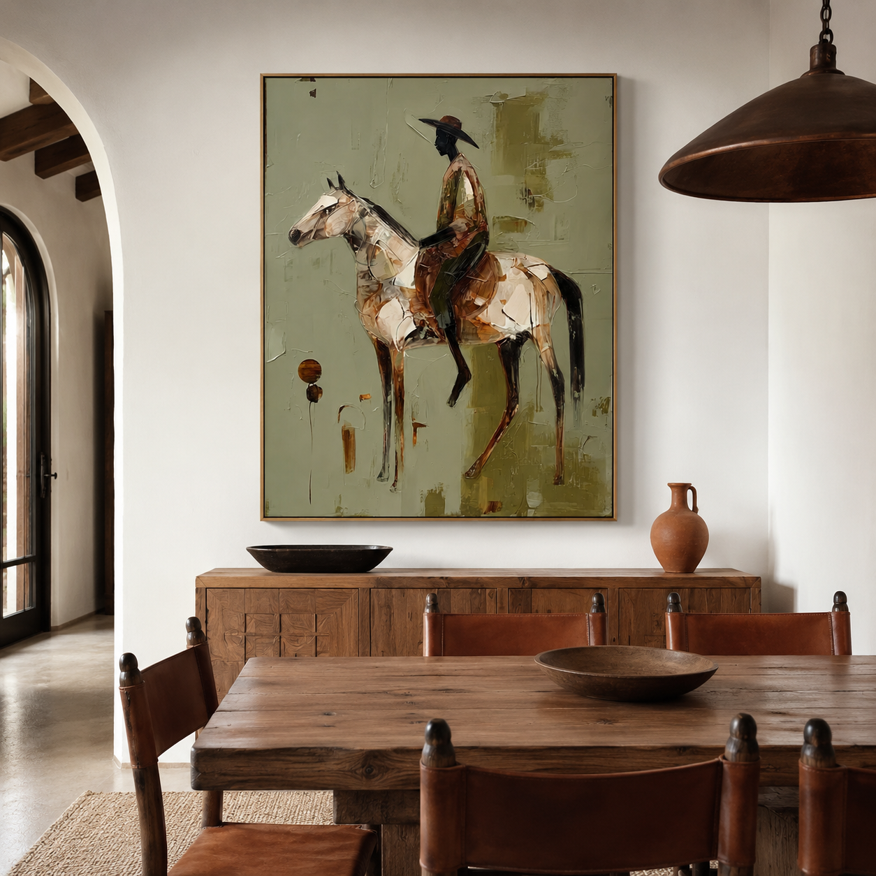 Silent Prairie Journey – Equestrian Figurative Wall Art