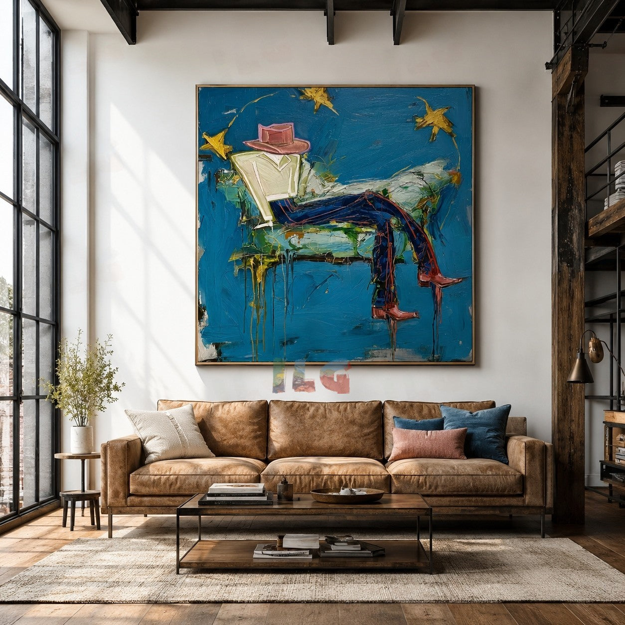 Starlit Drift – Contemporary Figurative Wall Art
