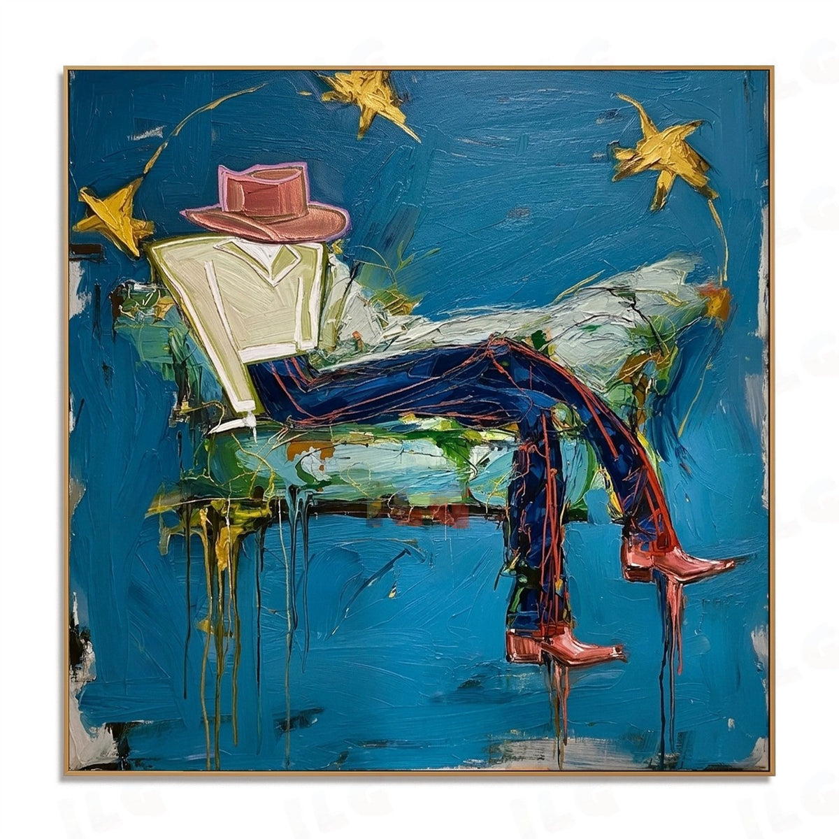 Starlit Drift – Contemporary Figurative Wall Art