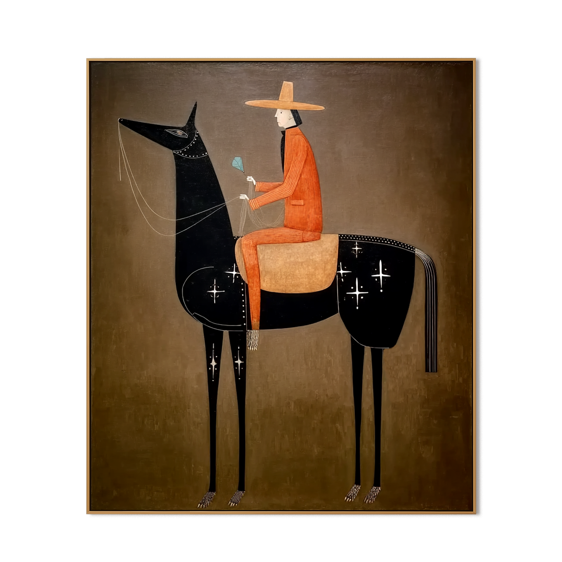 Starlit Voyage – Contemporary Equestrian Figurative Wall Art