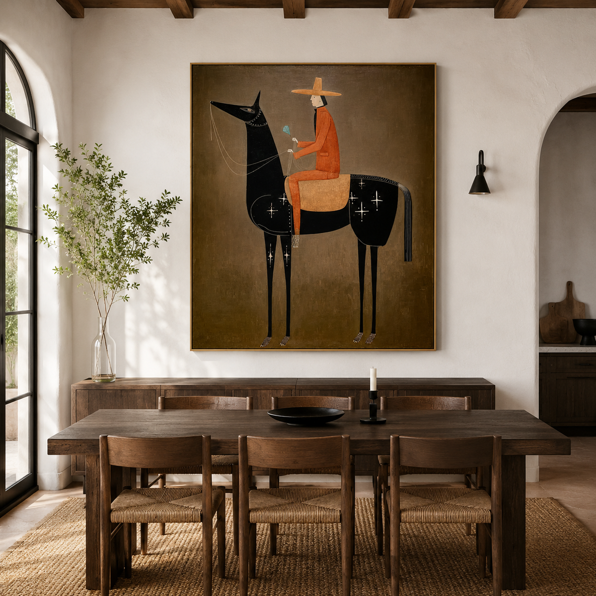 Starlit Voyage – Contemporary Equestrian Figurative Wall Art