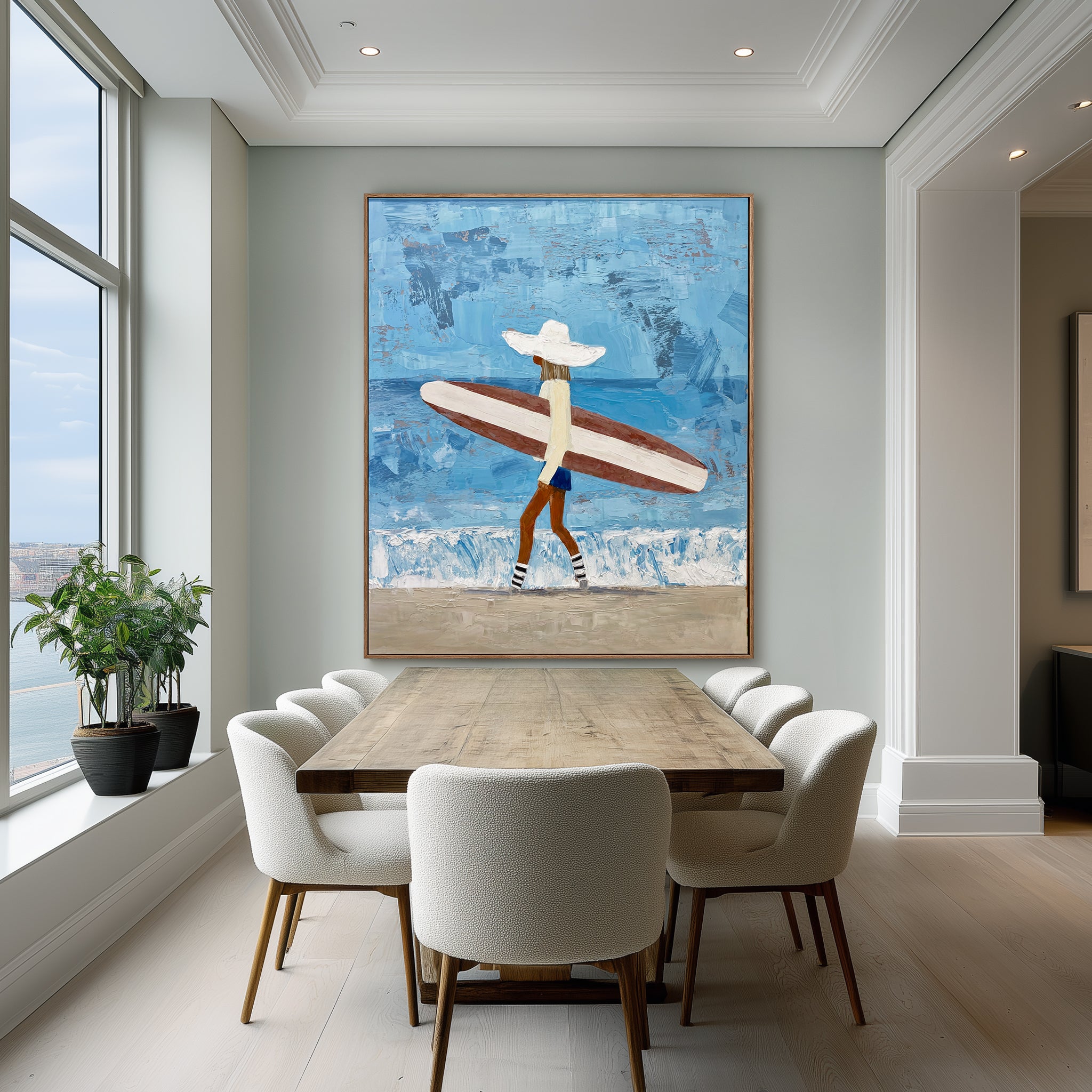 Tidebound Journey – Coastal Figurative Wall Art