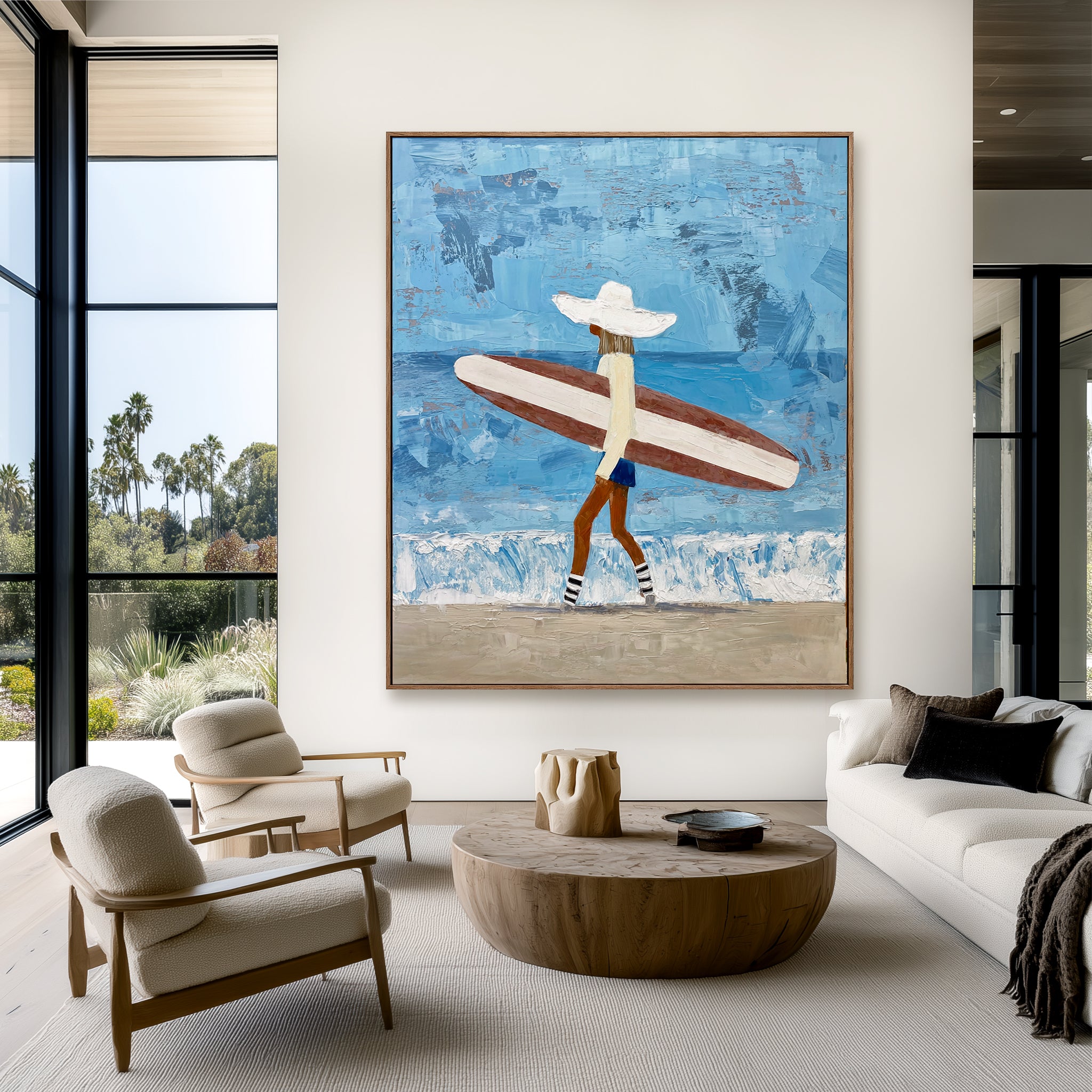 Tidebound Journey – Coastal Figurative Wall Art