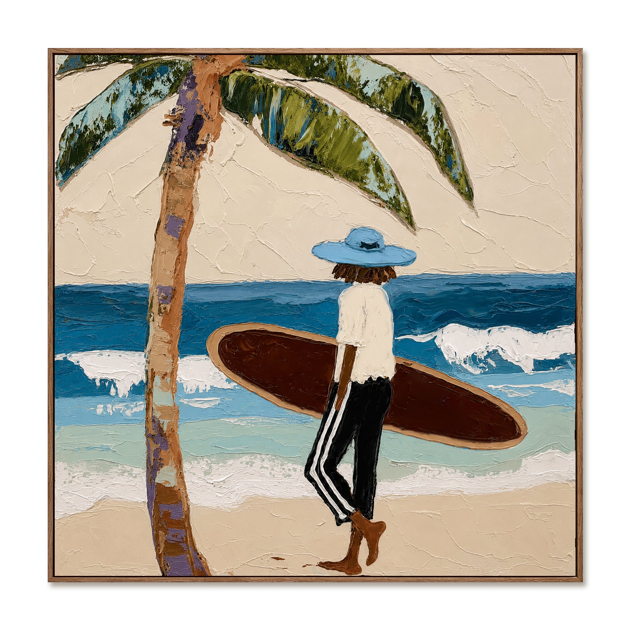 Tidebound Retreat – Coastal Figurative Wall Art