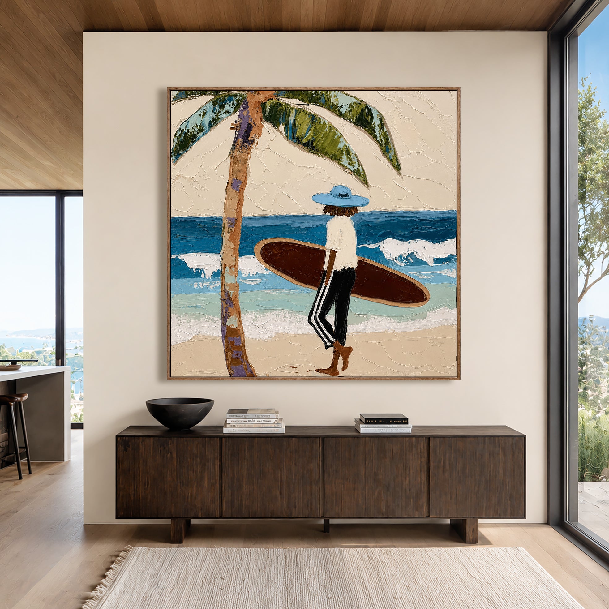 Tidebound Retreat – Coastal Figurative Wall Art
