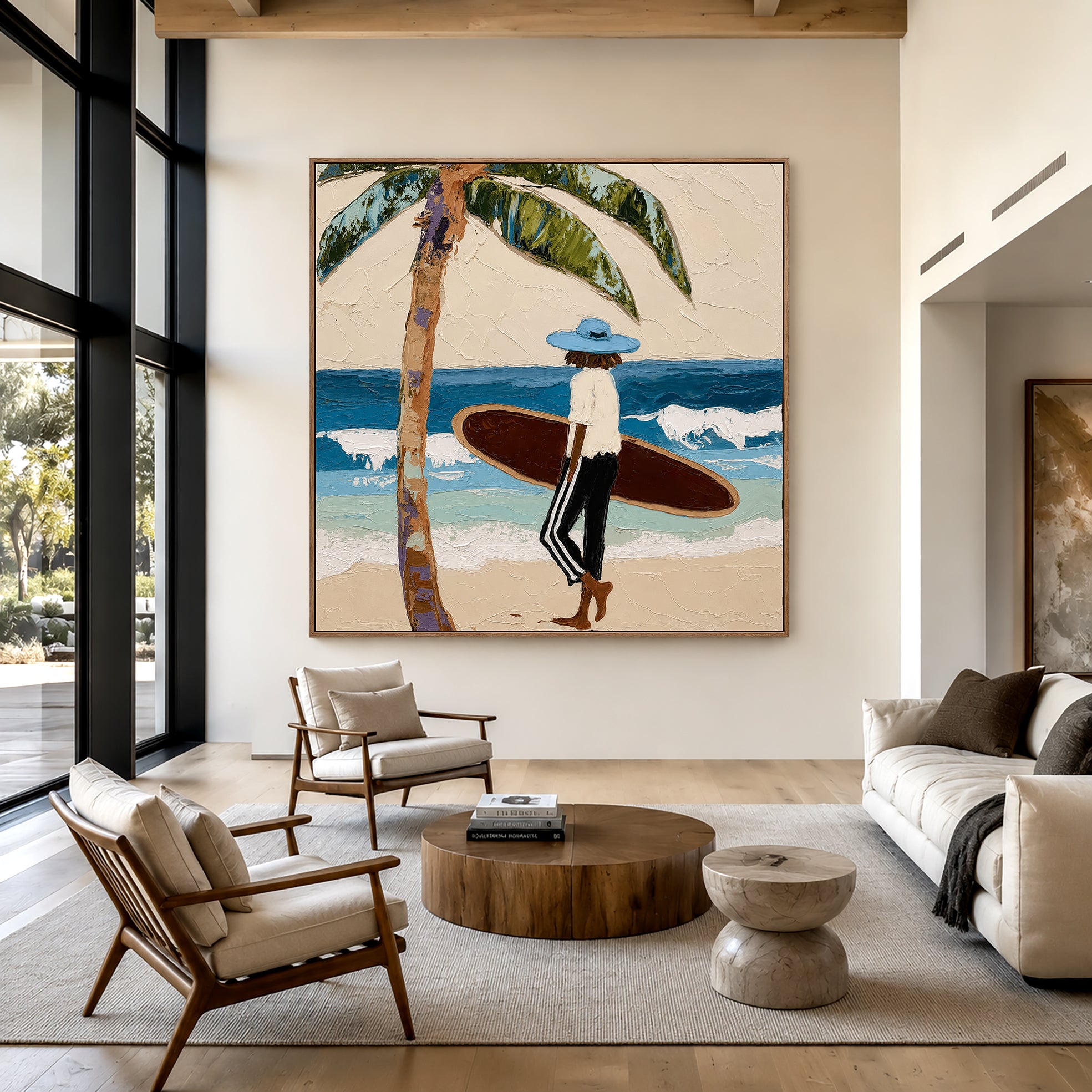 Tidebound Retreat – Coastal Figurative Wall Art