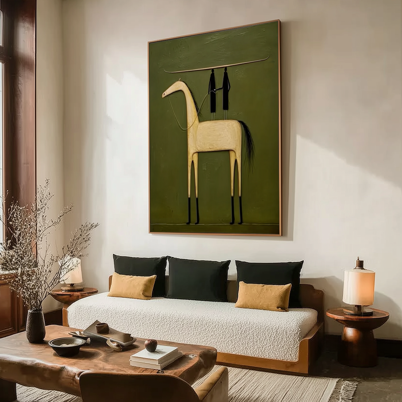 Silent Journey - Minimalist Horse Wall Art