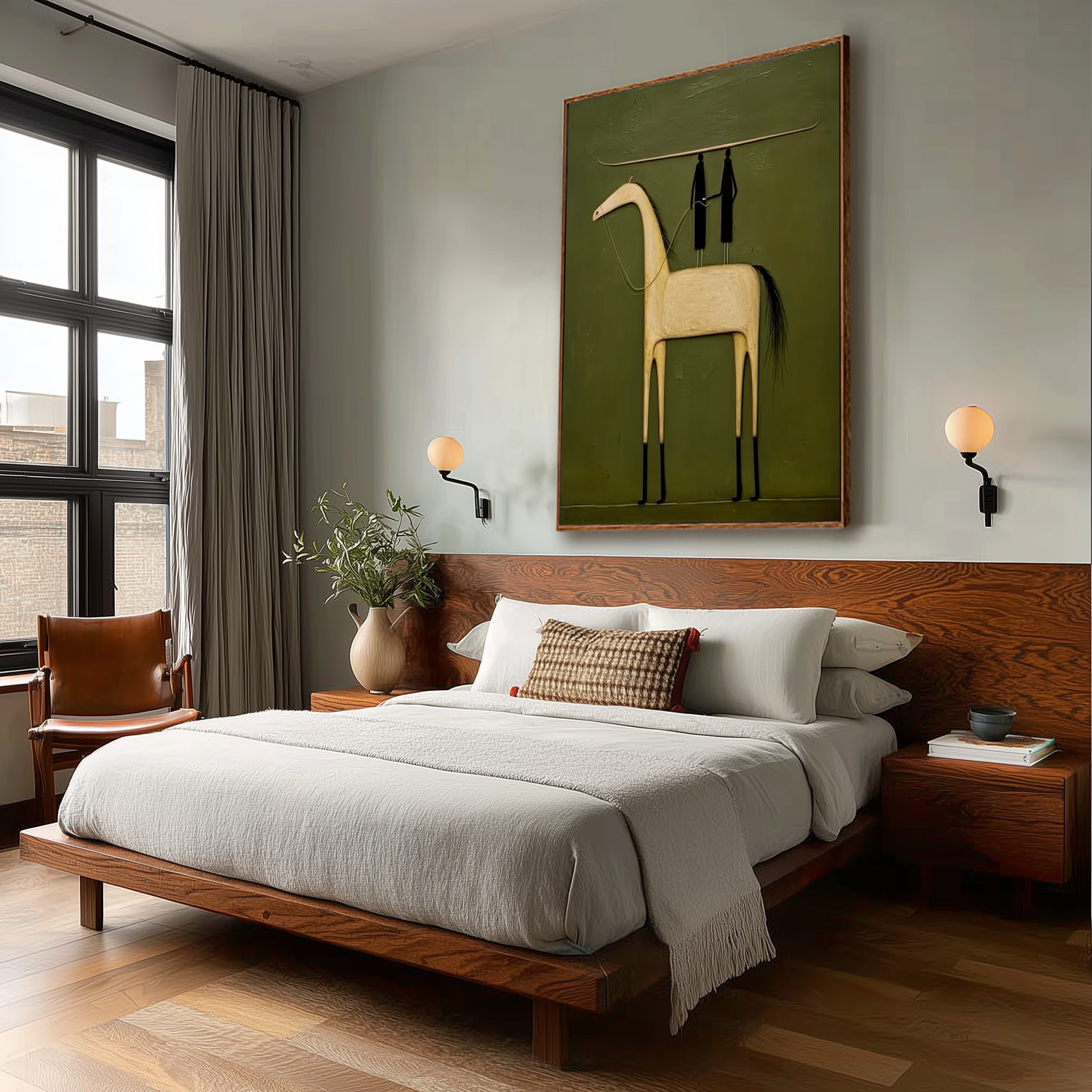 Silent Journey - Minimalist Horse Wall Art