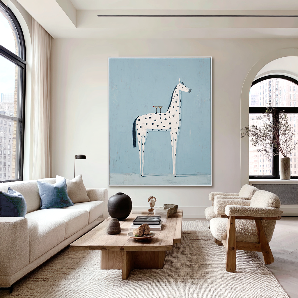 Sky Toast - Whimsical Horse Canvas Art