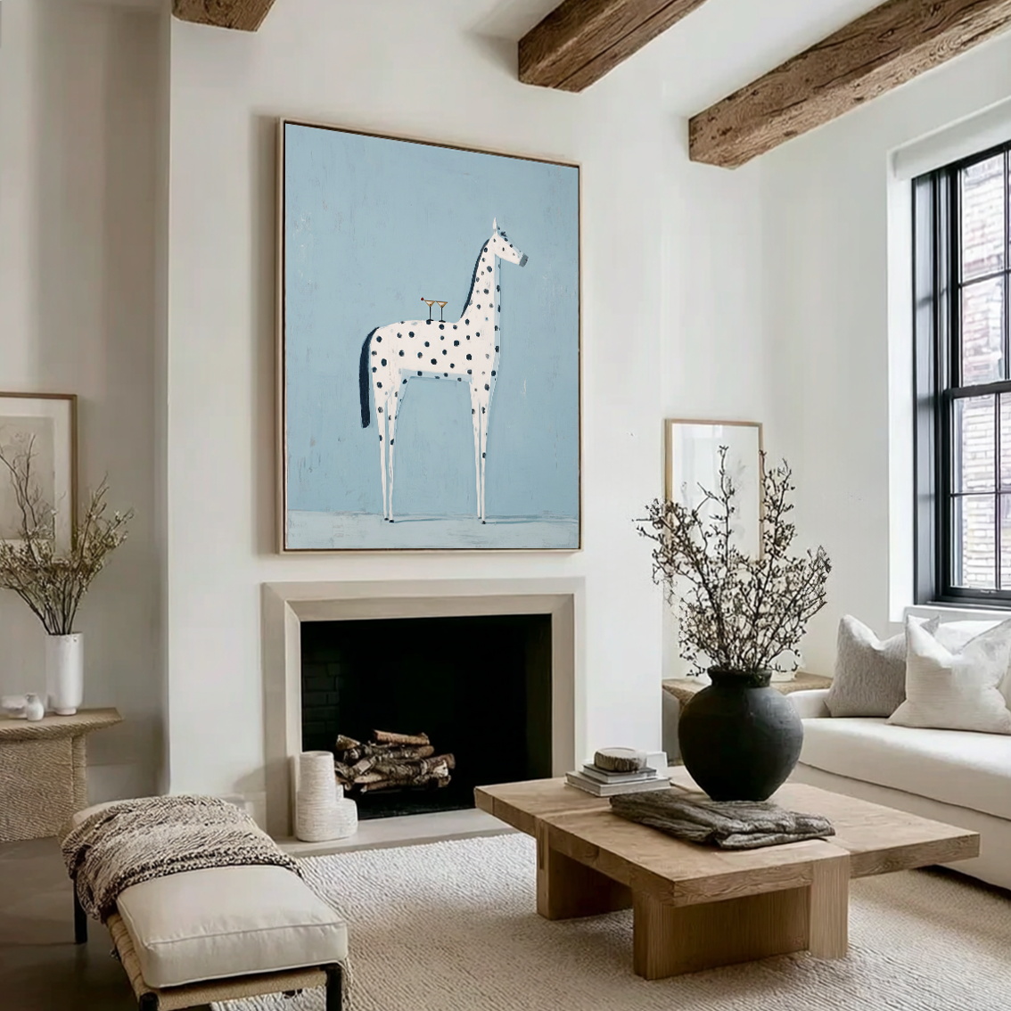 Sky Toast - Whimsical Horse Canvas Art