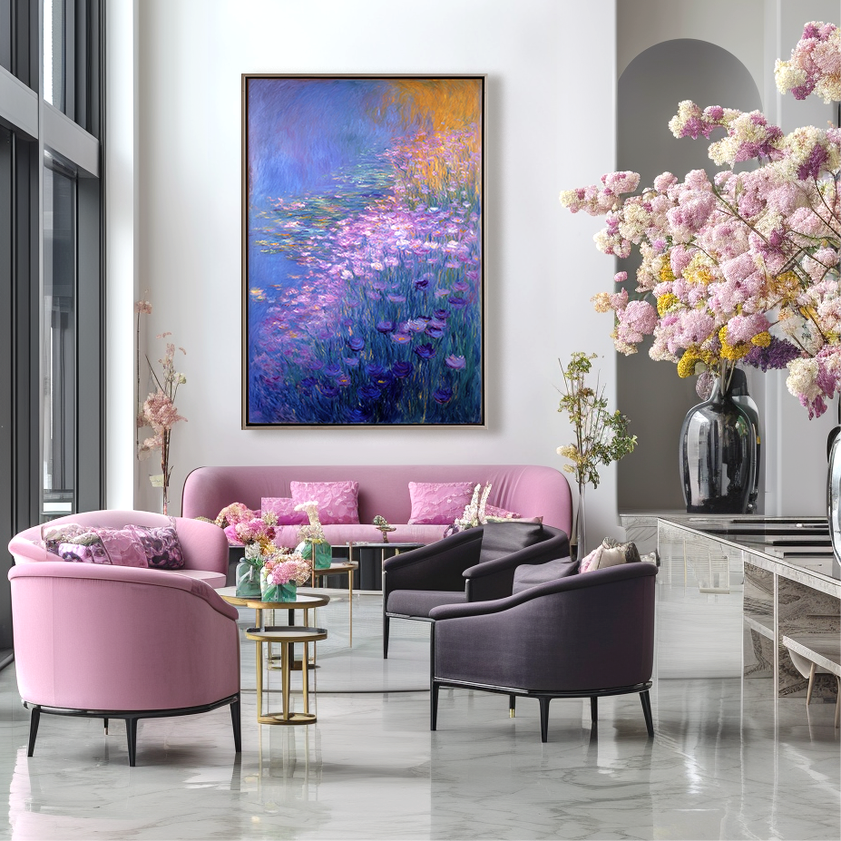Dreamscape Garden – Large Impressionist Floral Oil Painting on Canvas