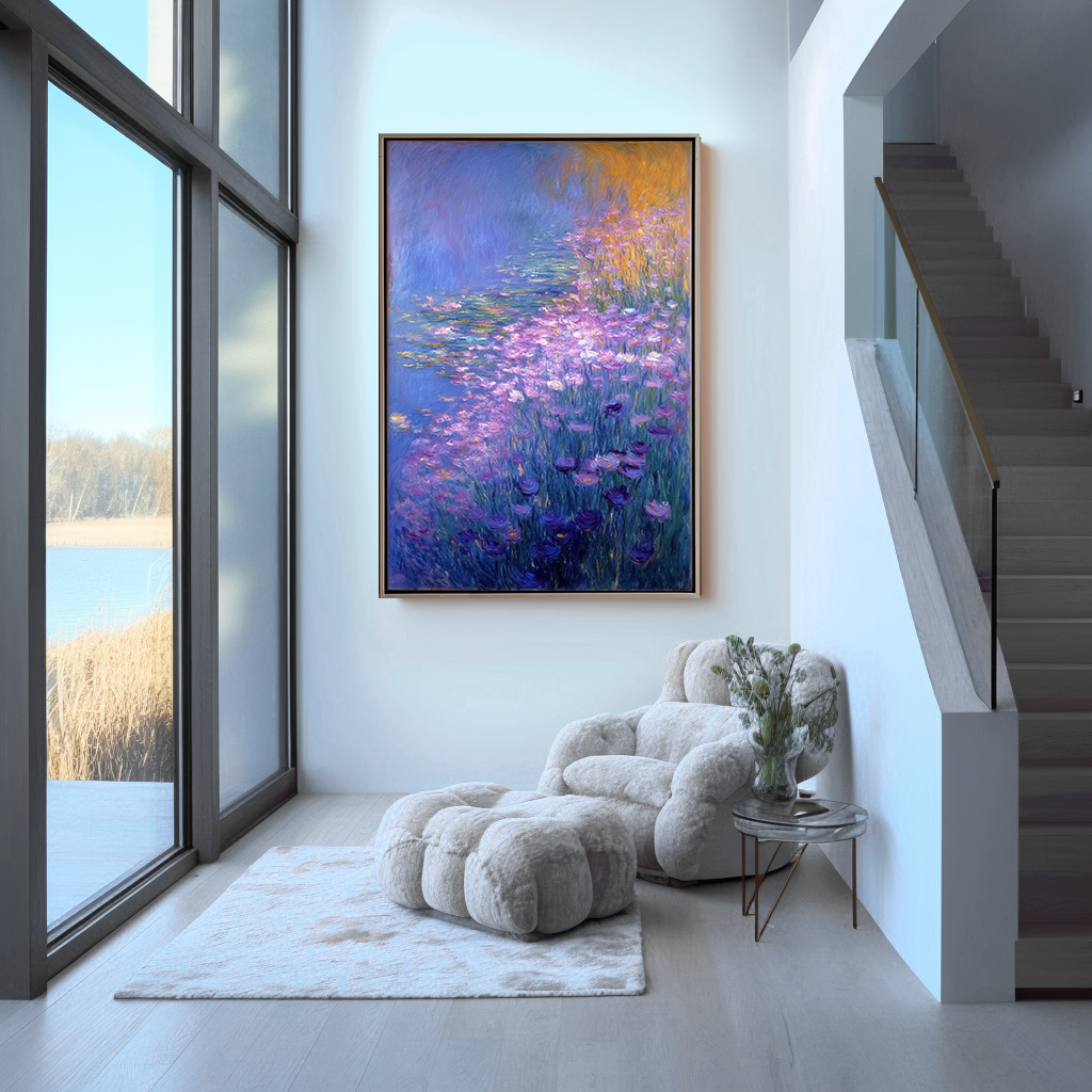 Dreamscape Garden – Large Impressionist Floral Oil Painting on Canvas