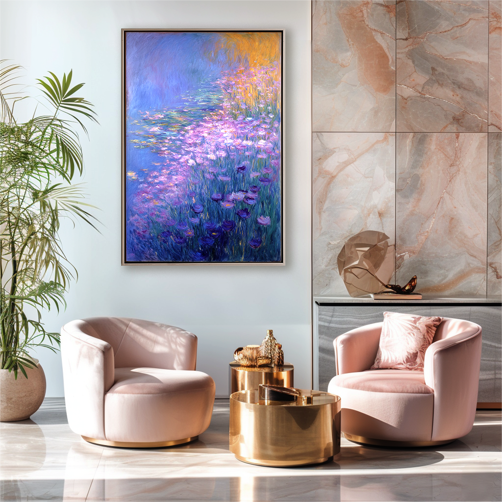Dreamscape Garden – Large Impressionist Floral Oil Painting on Canvas