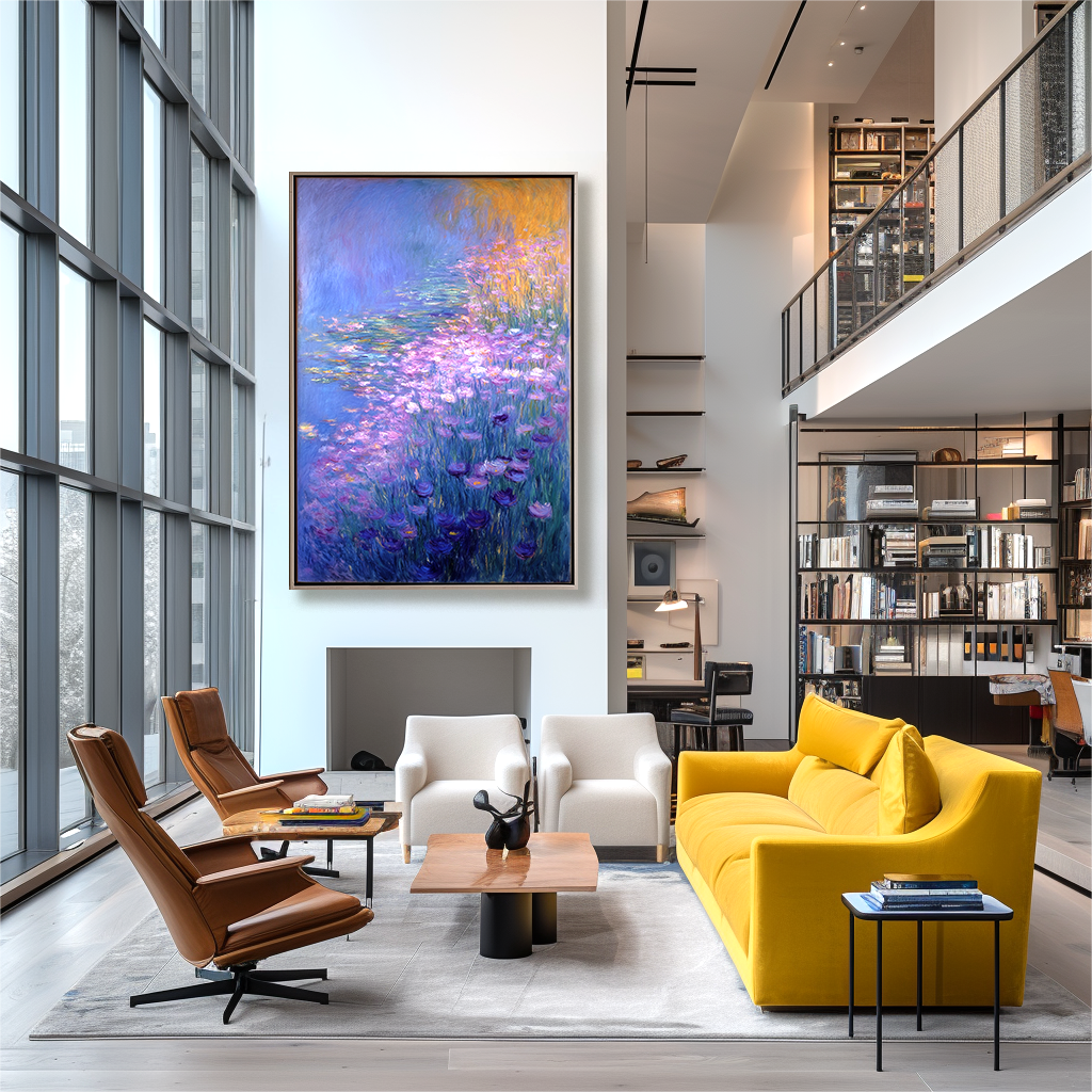 Dreamscape Garden – Large Impressionist Floral Oil Painting on Canvas