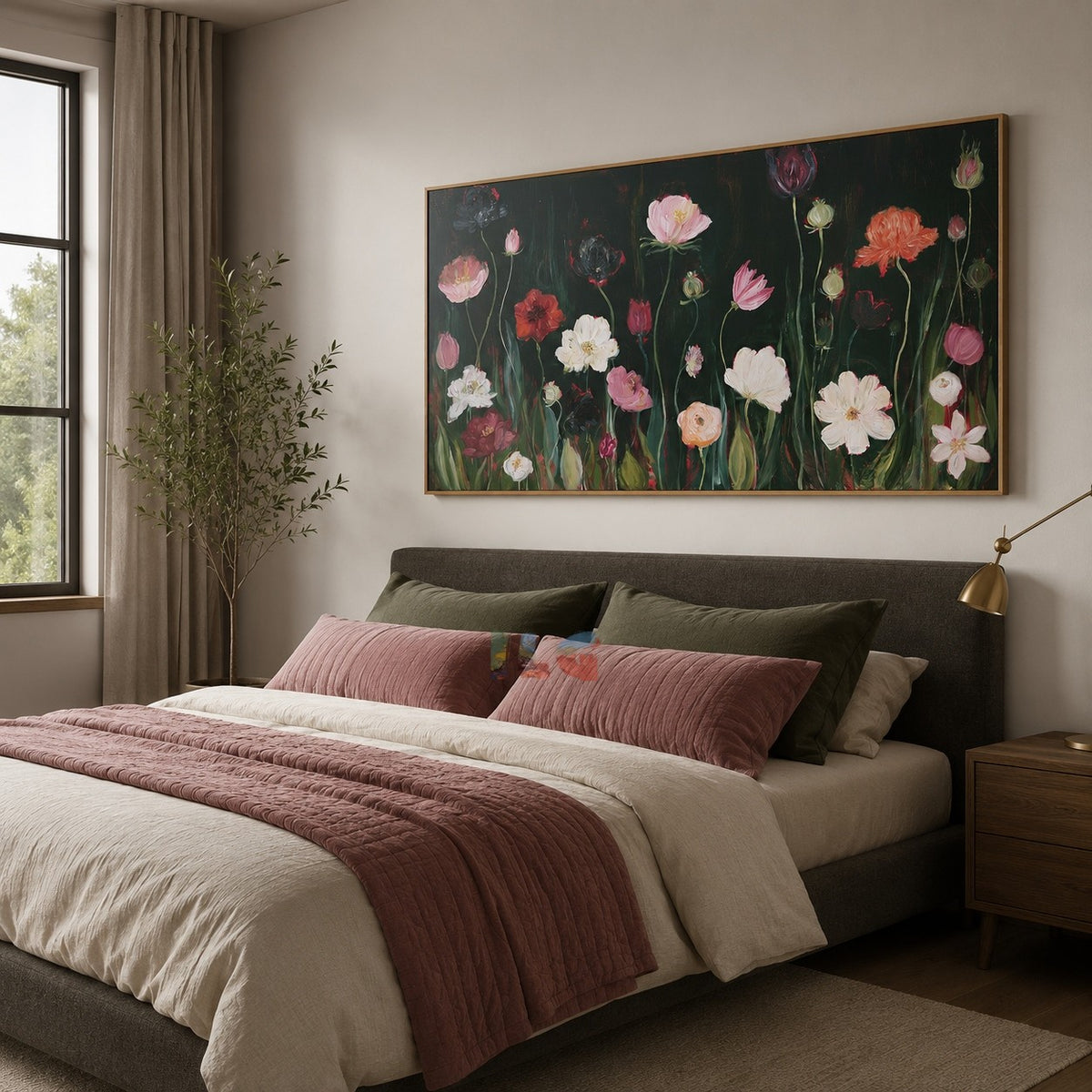 Twilight Wildflower Chorus – Floral Wall Art