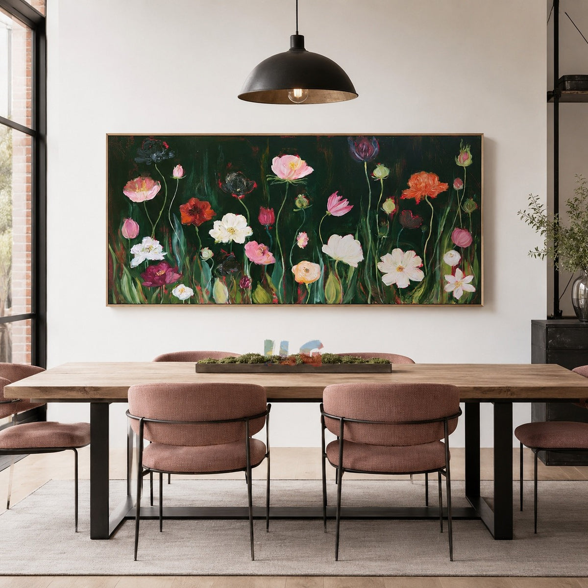 Twilight Wildflower Chorus – Floral Wall Art
