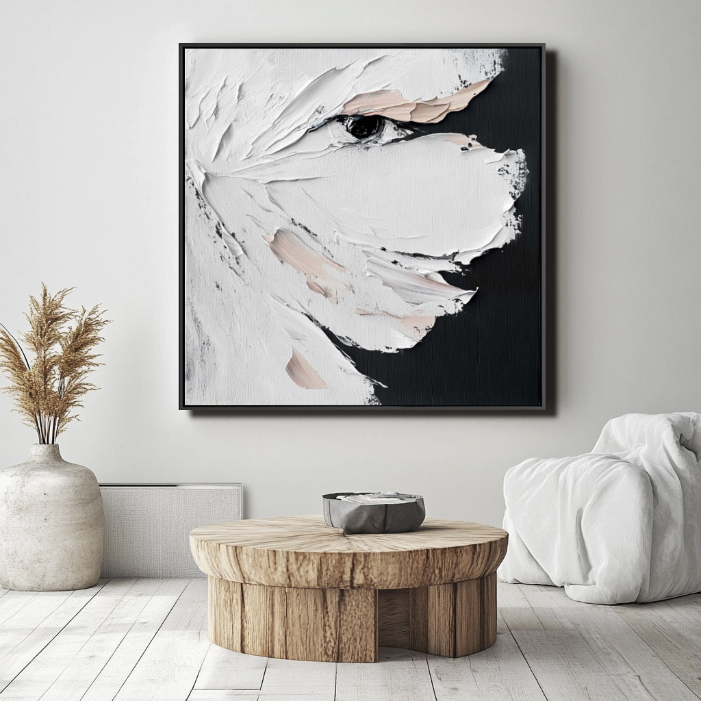Whispers in the Gaze-Abstract Textured Eye Painting | Whispers in the Gaze Contemporary Artwork