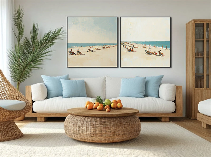 Coastal Serenity Diptych