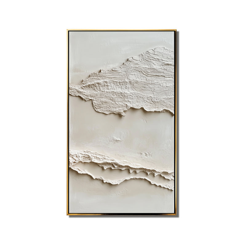 Ethereal Layers: Contemporary Impasto Diptych - Elegant Neutral Abstract Wall Art