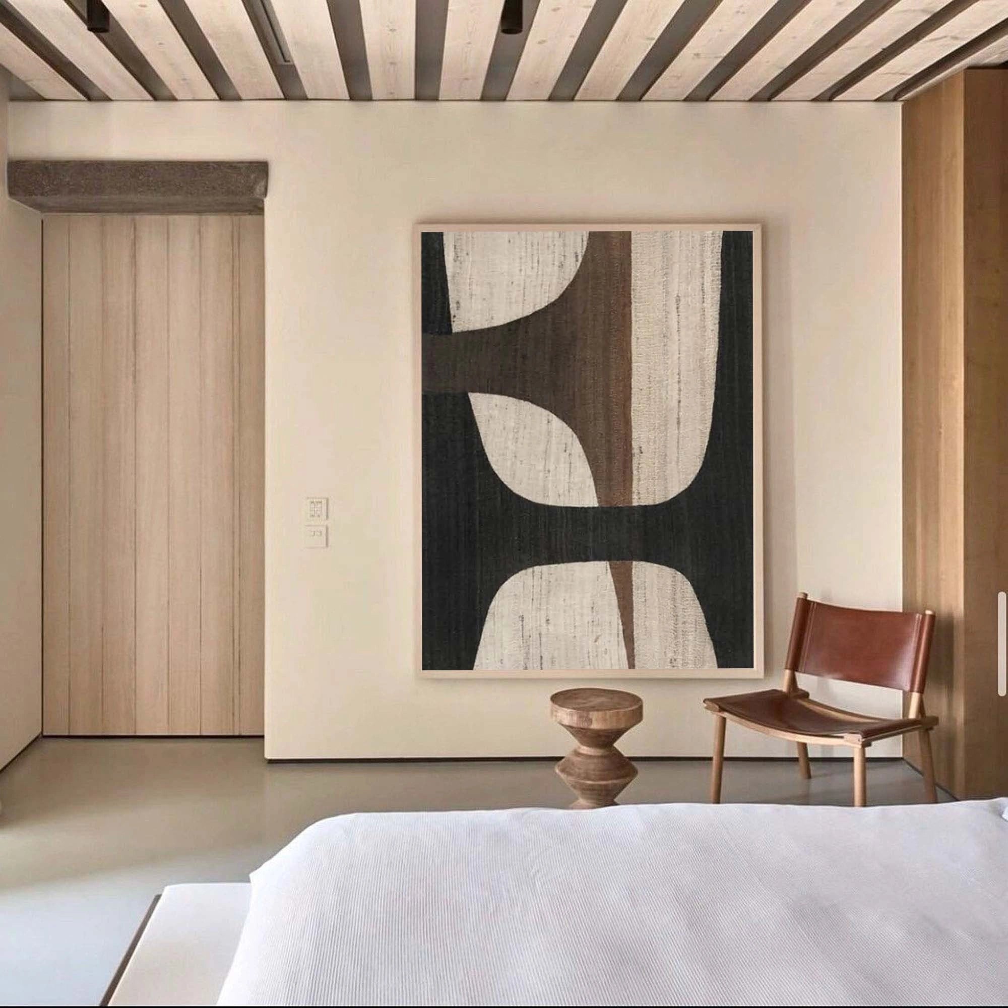 Earthy Elegance - Wabi Sabi Neutral Abstract Canvas Art | Minimalist Wall Decor