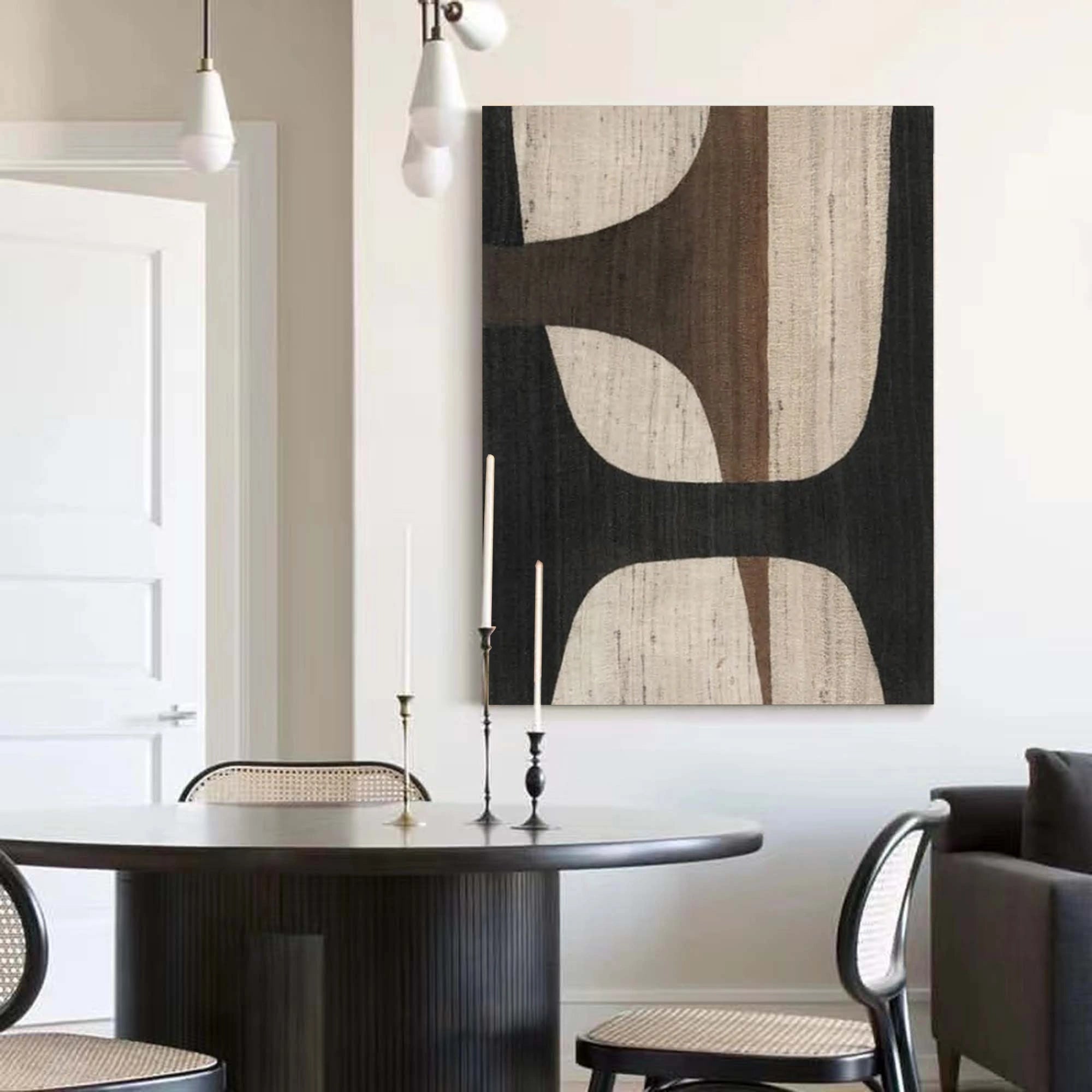 Earthy Elegance - Wabi Sabi Neutral Abstract Canvas Art | Minimalist Wall Decor