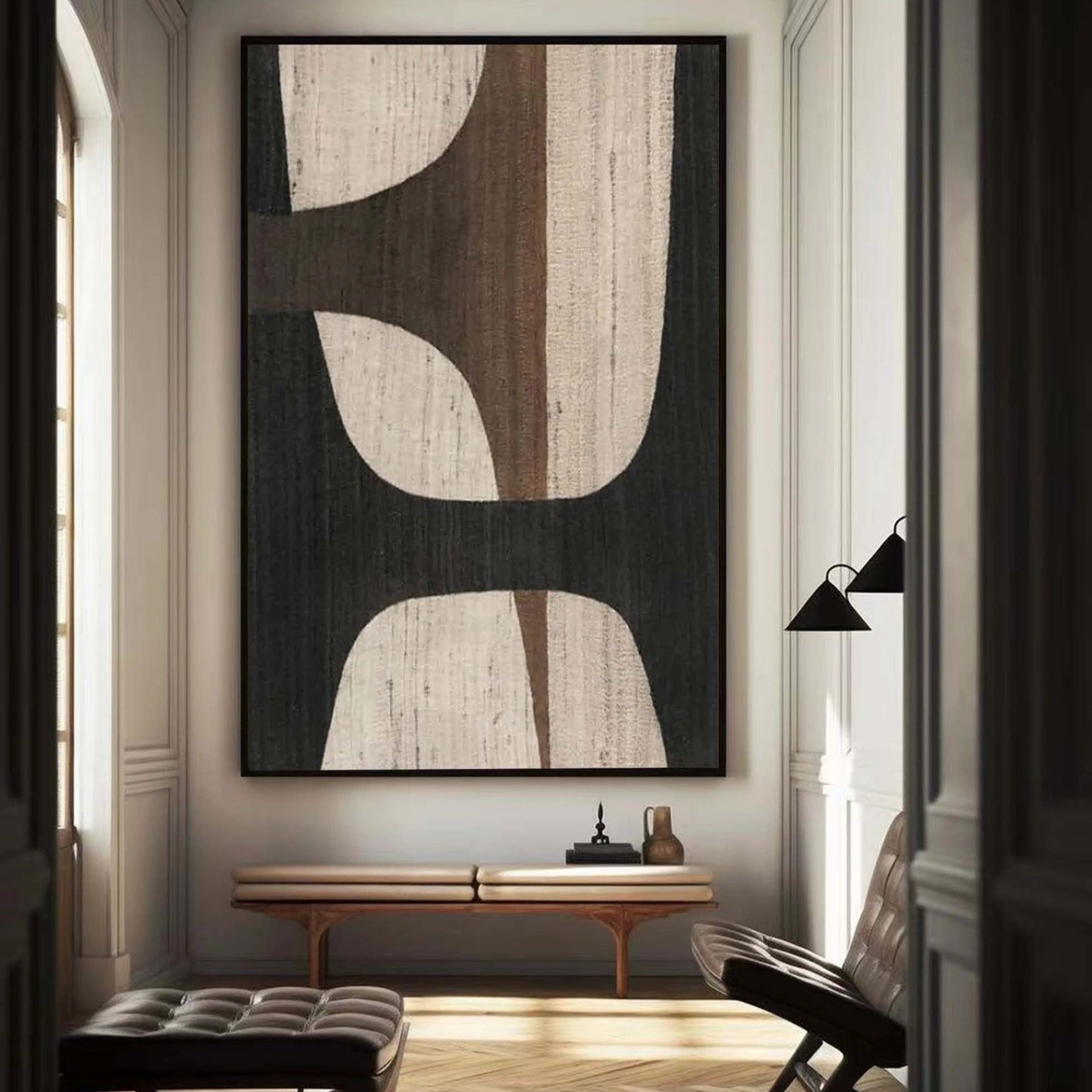 Earthy Elegance - Wabi Sabi Neutral Abstract Canvas Art | Minimalist Wall Decor