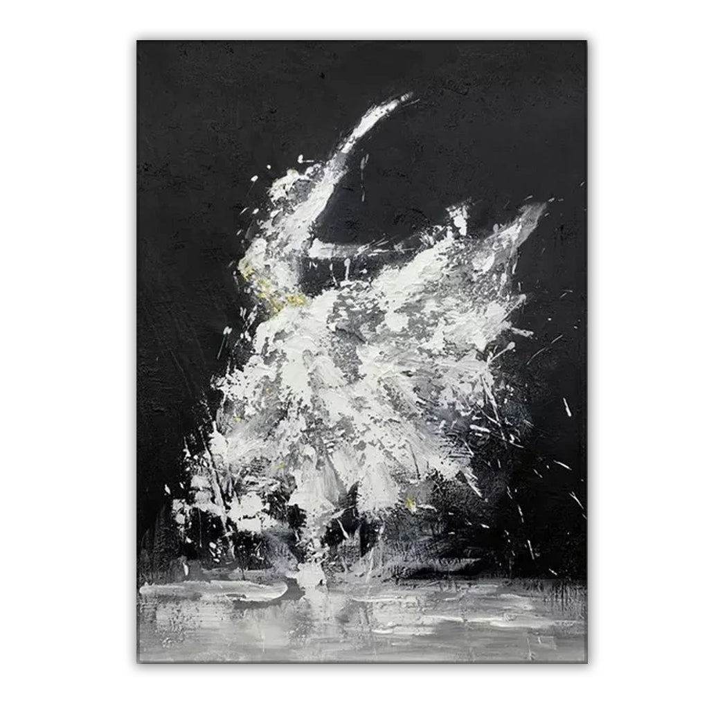 Ethereal Dance – Original Minimalist Abstract Oil Painting for living room