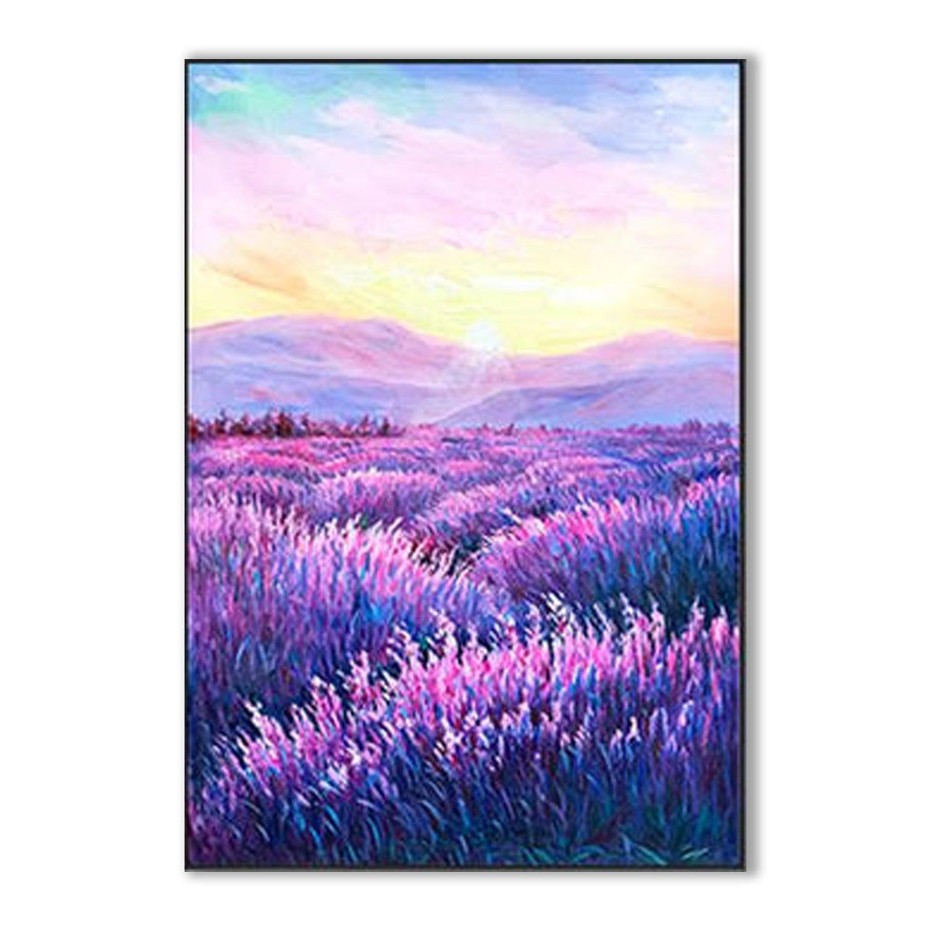 dream about lavender plant Lavender Dream – Tranquil Landscape Painting – Impressionist Wall Art for Modern Interiors