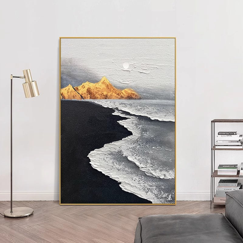 Promise of Love – Abstract Coastal Oil Painting | Modern Landscape Wall Art
