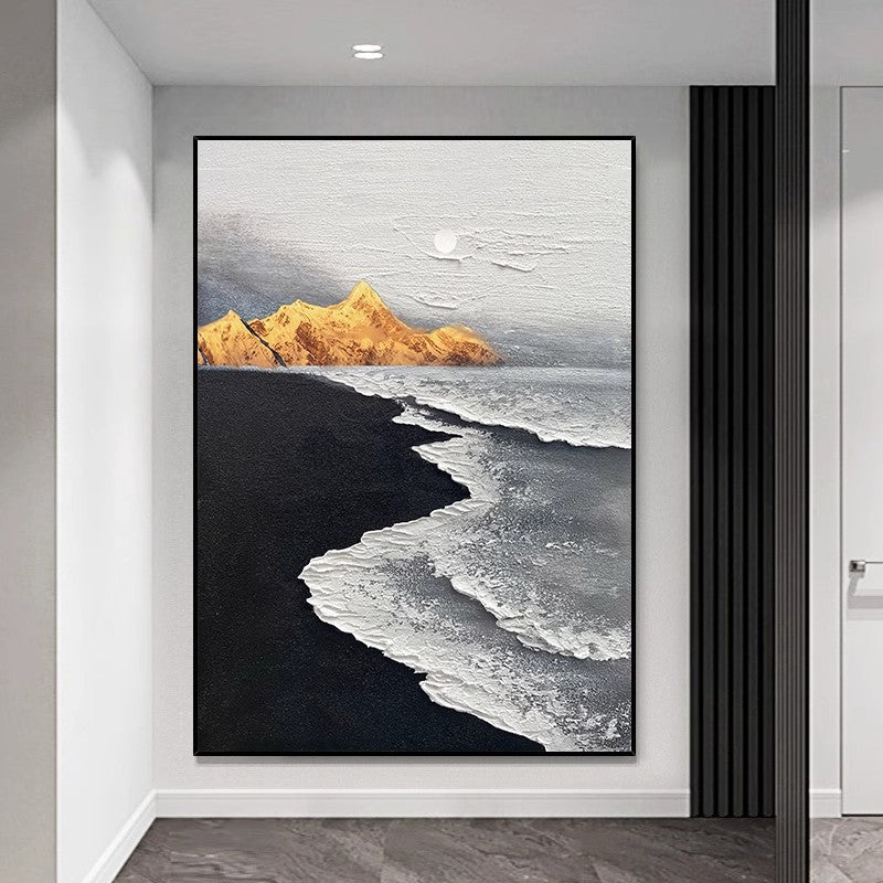 Promise of Love – Abstract Coastal Oil Painting | Modern Landscape Wall Art