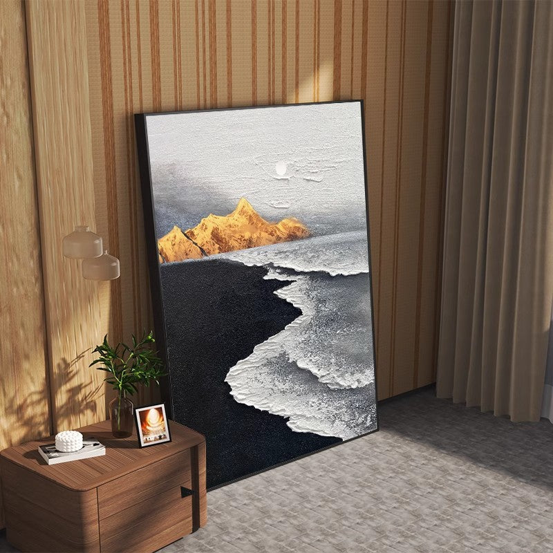 Promise of Love – Abstract Coastal Oil Painting | Modern Landscape Wall Art