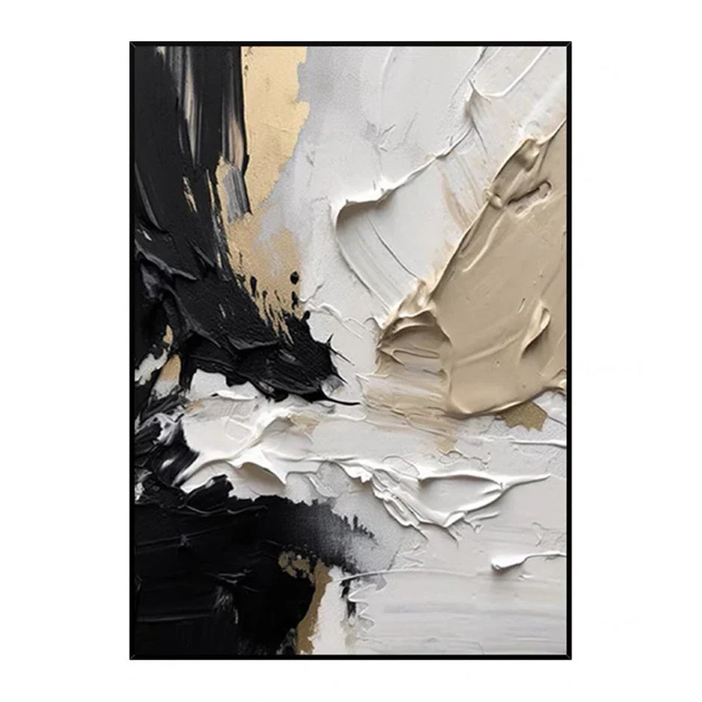 Sculptural Strokes – Modern Textured Abstract Oil Painting on Canvas