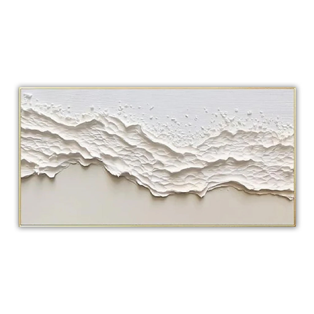 Whispers of the Horizon- Modern 3D Textured Abstract Canvas Painting for Living Room