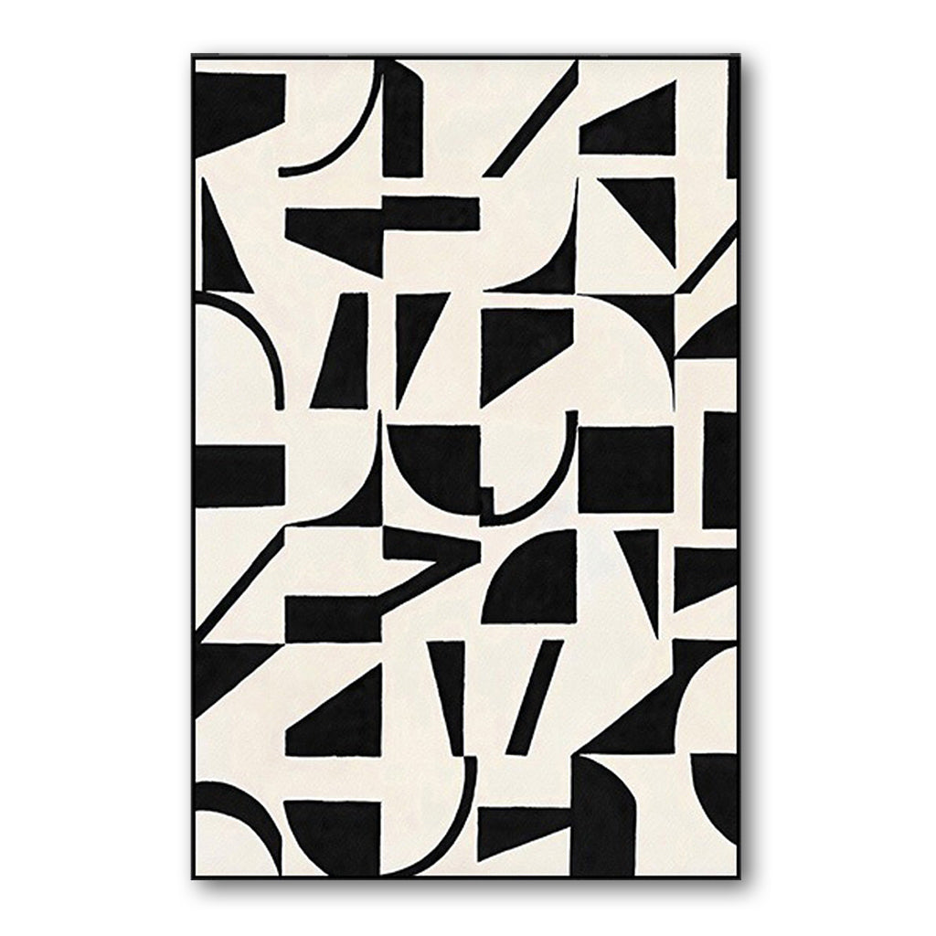 WABI SABI WALL ART - Monochrome Symphony #Iris003