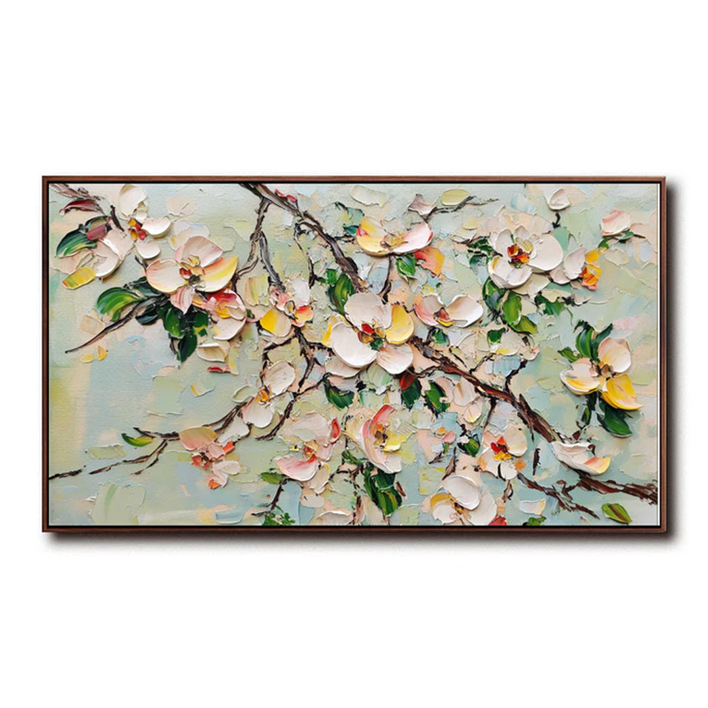 Blossom Reverie: Textured Art