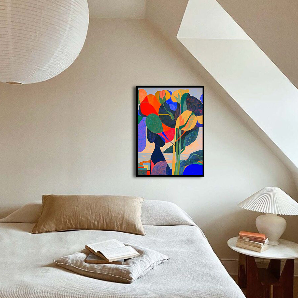 Electric Bloom - Colorful Abstract Botanical Art Modern Expressionist Floral Painting