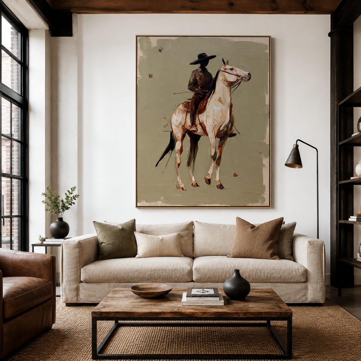 Frontier Whisper – Equestrian Western Figurative Wall Art