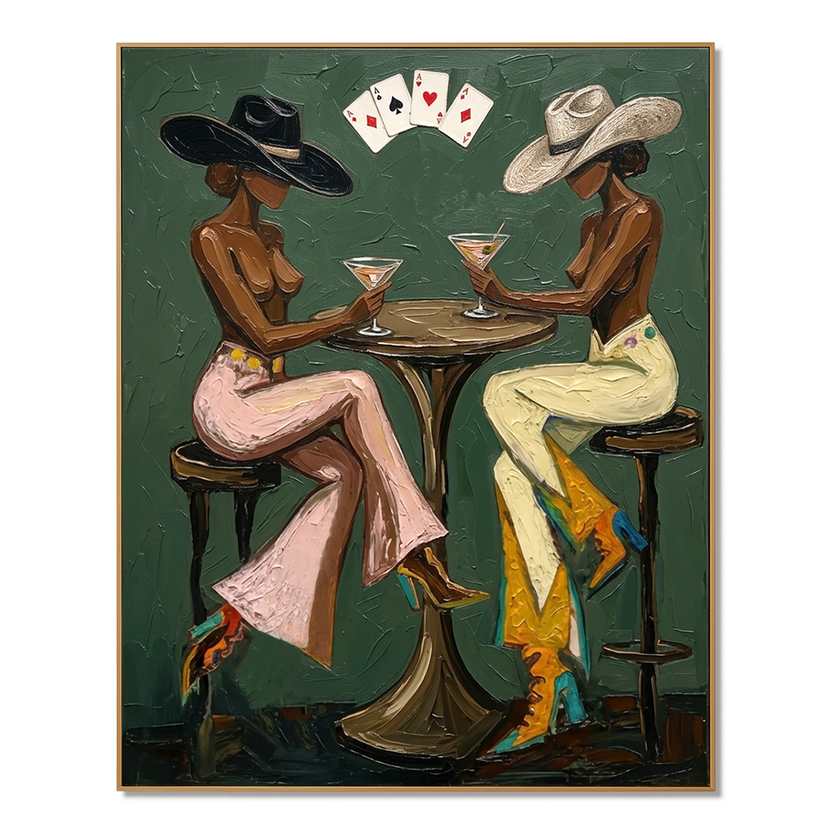 Midnight Cocktail Society – Modern Figurative Wall Art