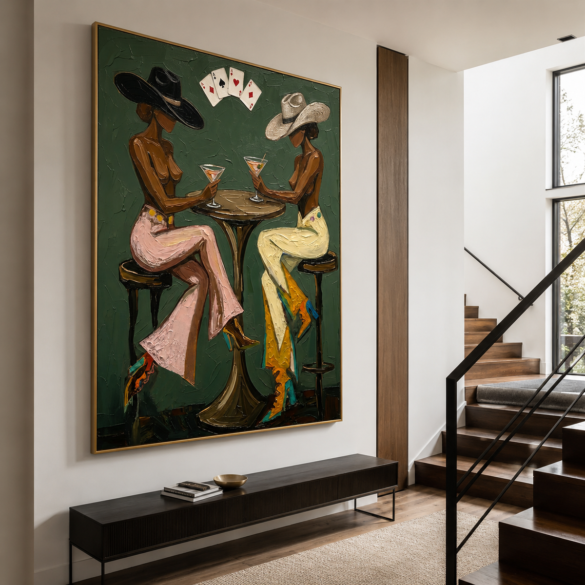 Midnight Cocktail Society – Modern Figurative Wall Art
